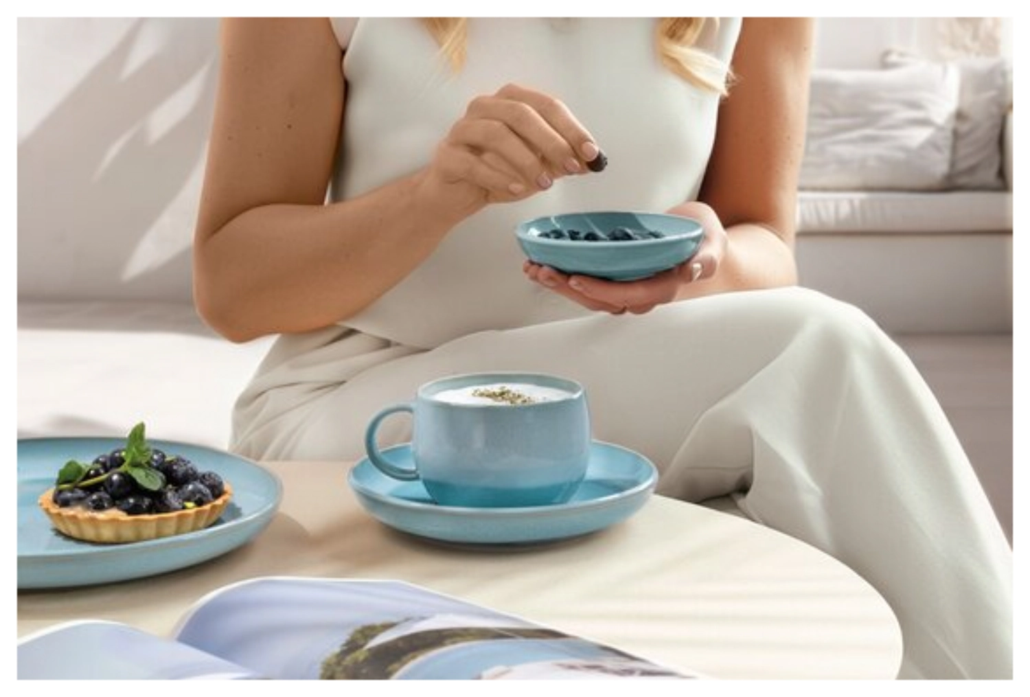 Perlemor Aqua Kaffeetasse