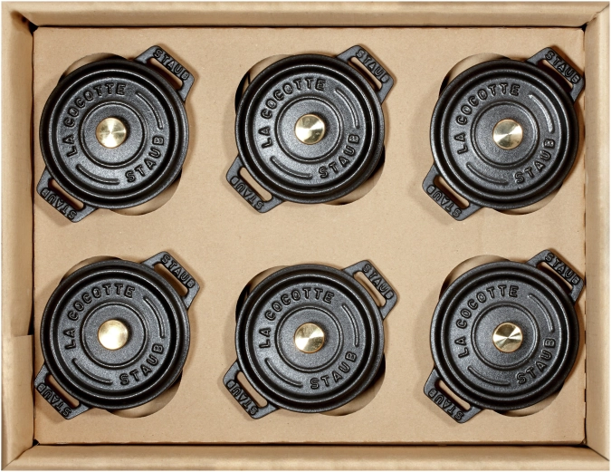 Set de 6 mini-cocottes