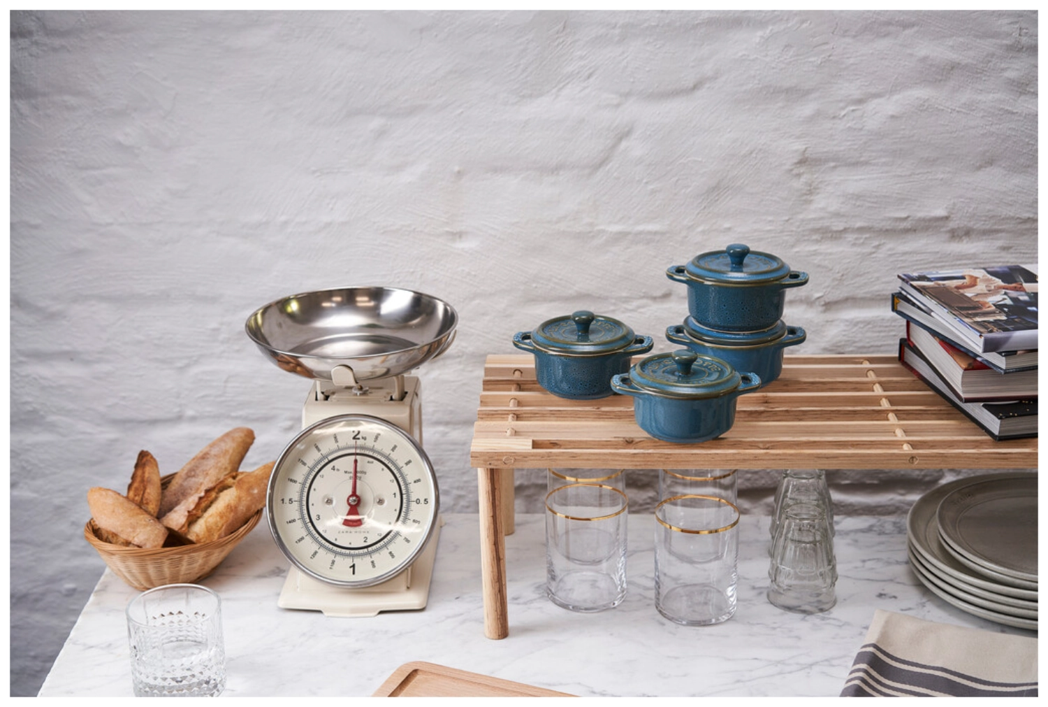 Set de 4 cocottes en céramique