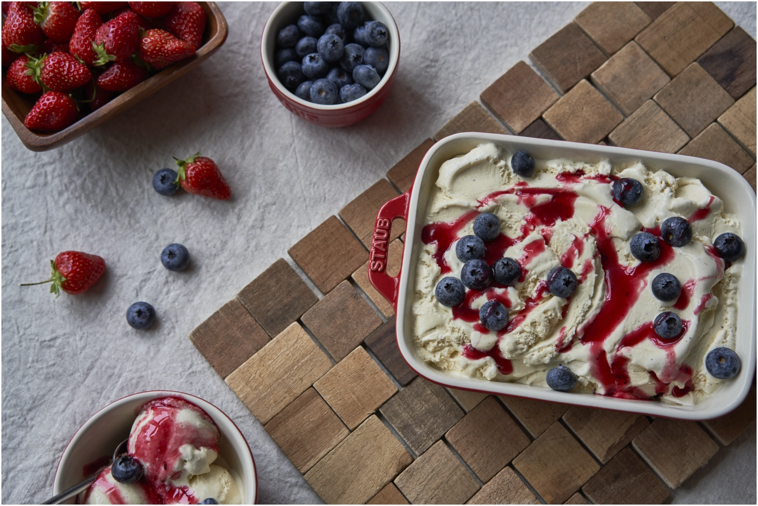 3er Set Keramik Auflaufformen