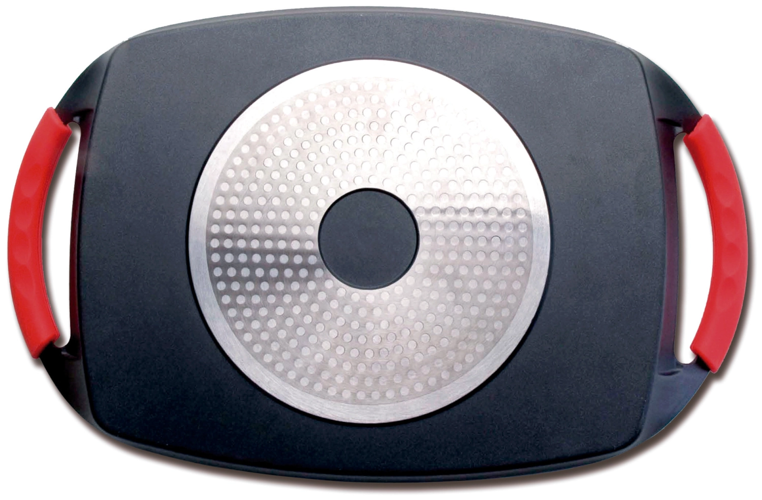 Grill Platte oval Aluguss 37.5x23x4.5cm