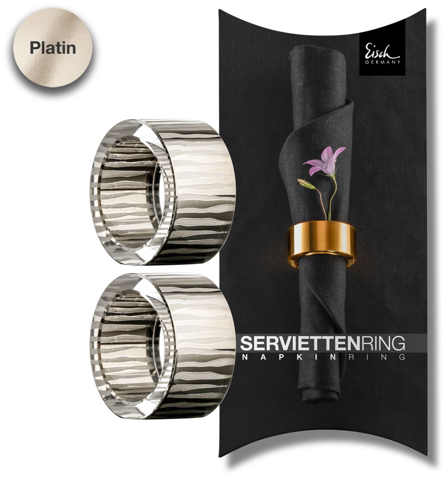 2er Set Elior Serviettenringe