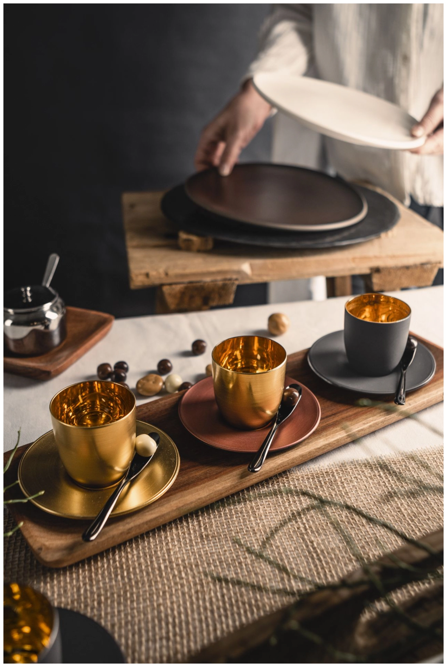Lot de 2 tasses à espresso Cosmo Gold
