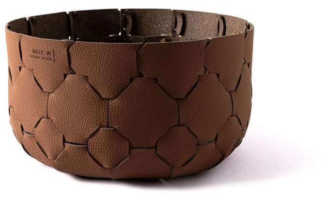 Brotkorb D24cm H14cm cognac