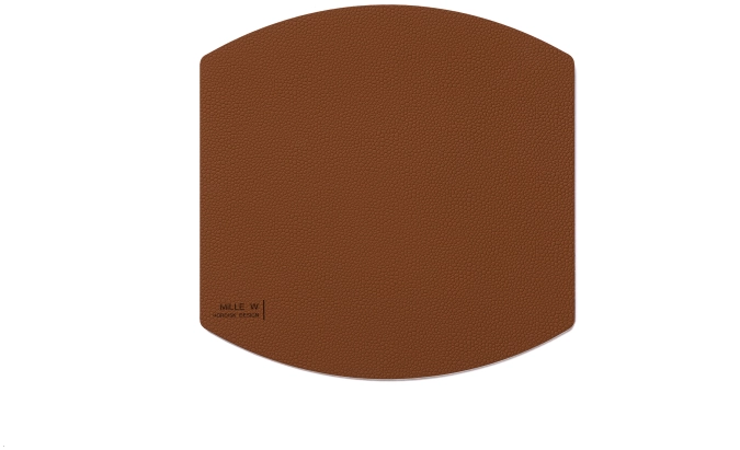 Dessous-de-plat Hot Mat 22 cm ovale cognac