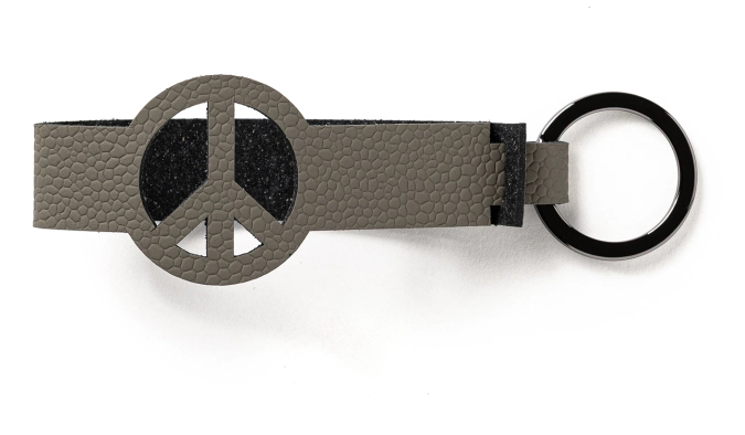 Schlüsselanhänger Peace nickel