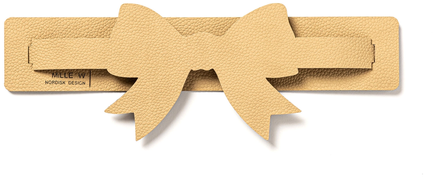 Porte-serviette nœud beige
