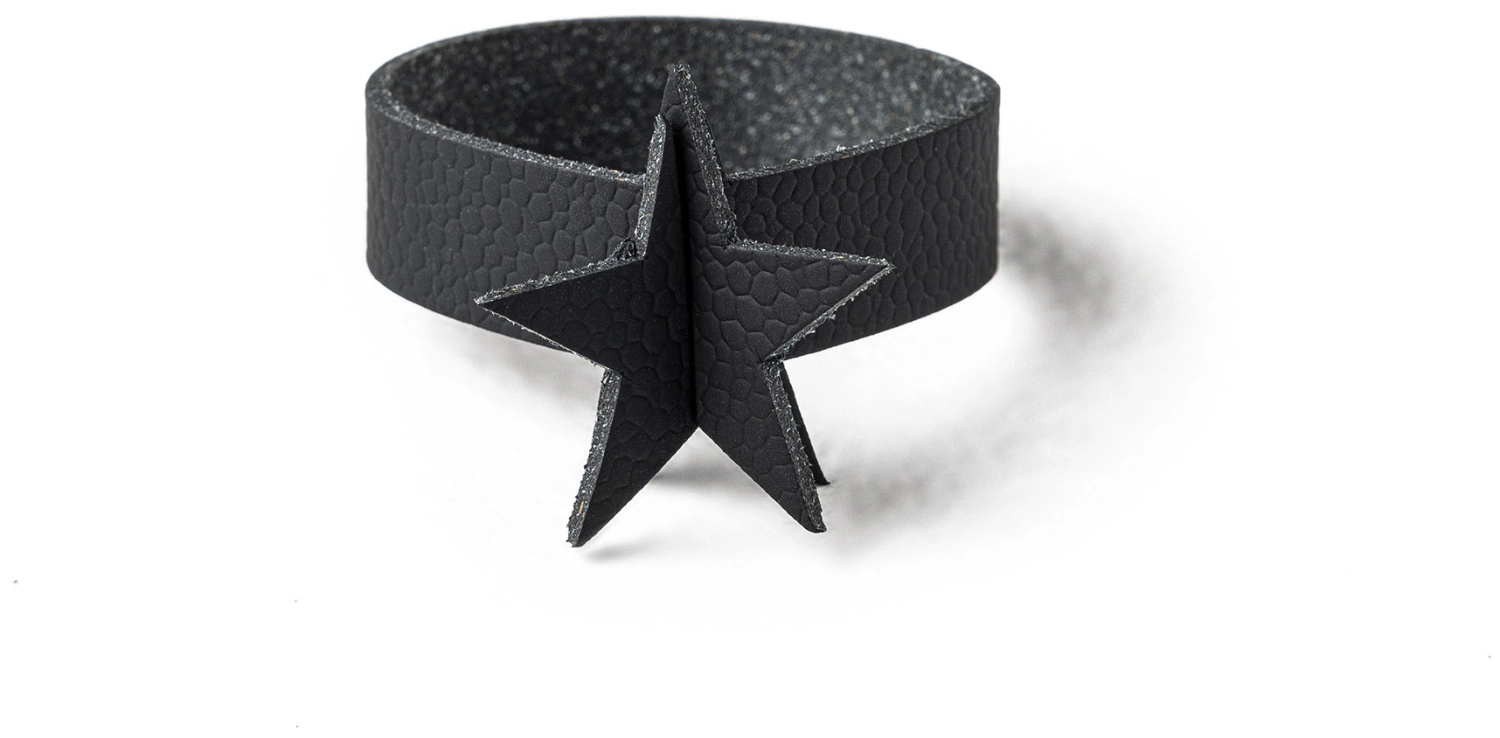 Rond de serviette Étoile noir