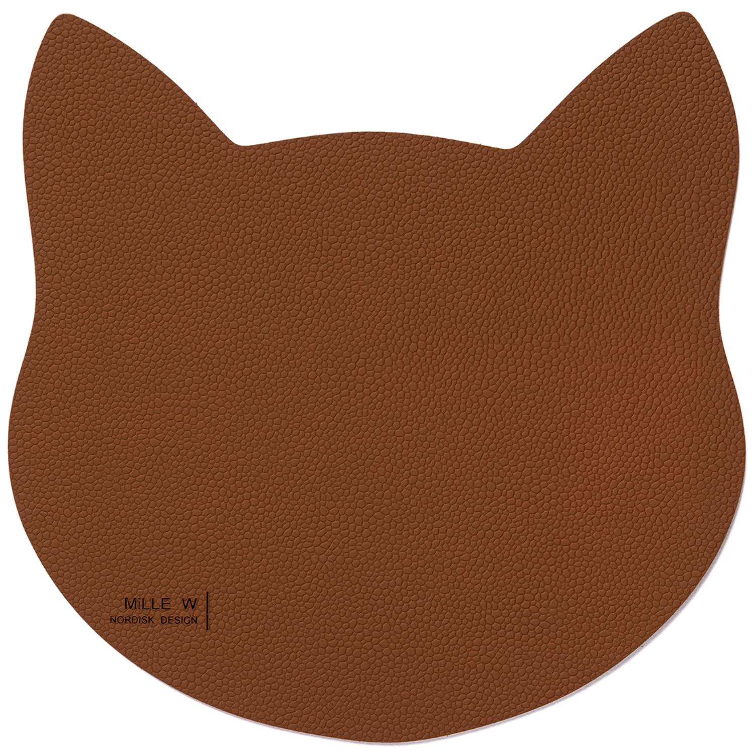 Tapis pour gamelle chat 22 x 16 cm S cognac