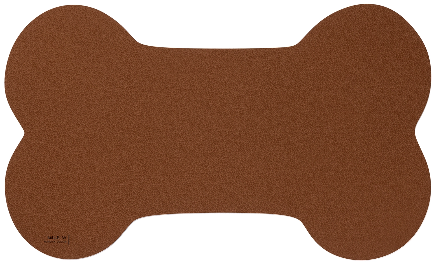 Tapis pour gamelle chien 50x30cm M cognac