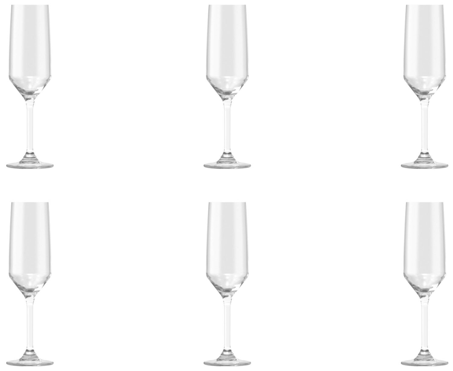6er Set Carré Plus Champagne