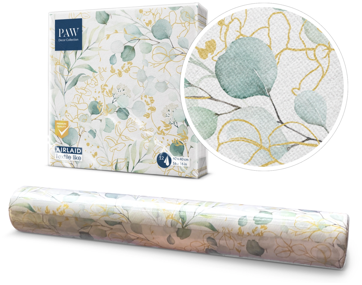 Serviettes de table 12x
