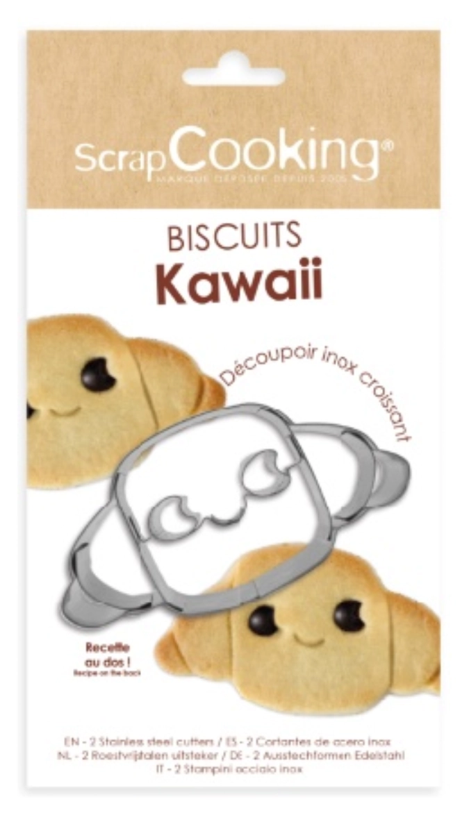 Découpoir sur carte croissant Kawaii