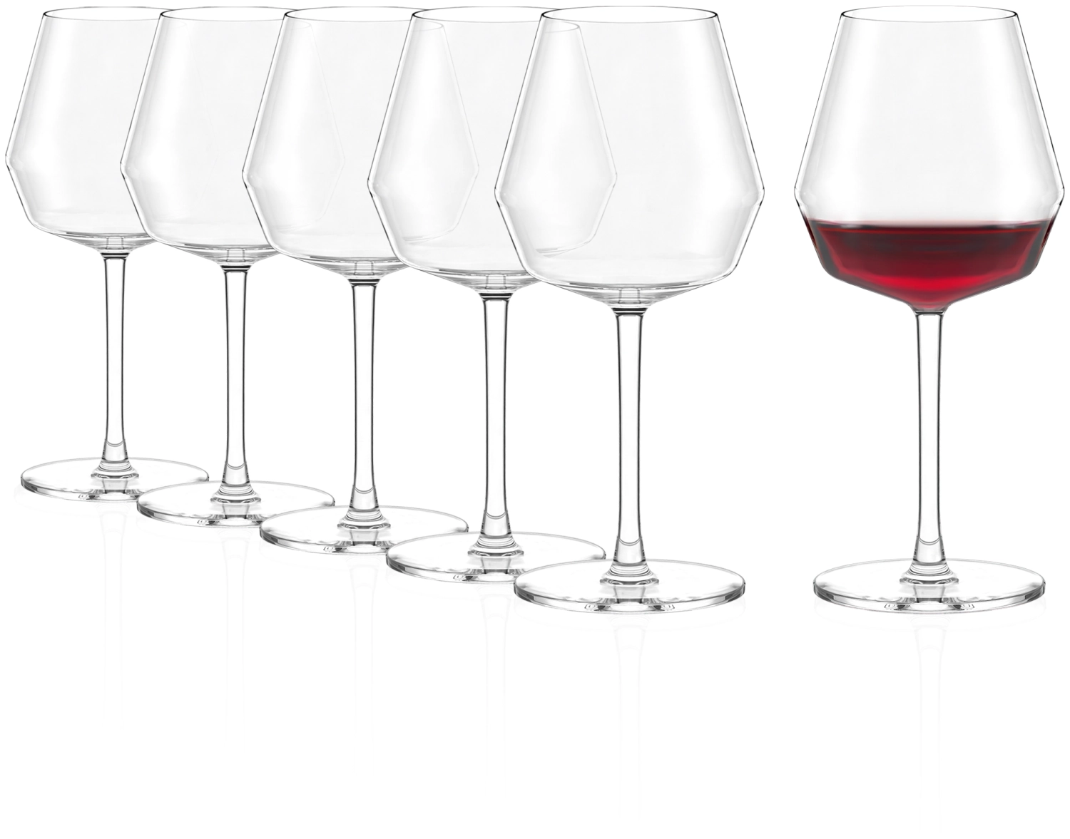 Celestia Burgundy Weinglas