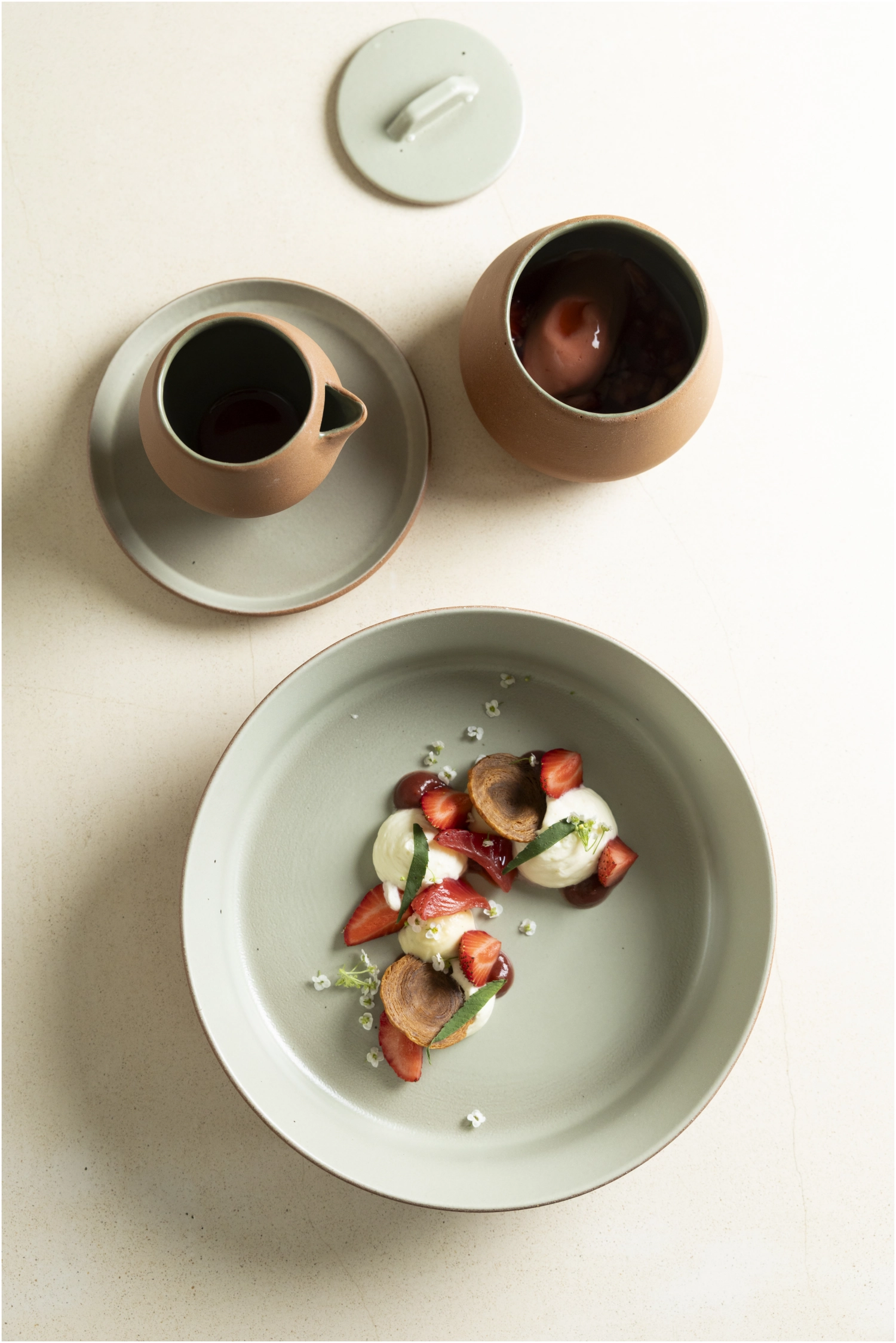 Contre-Jour Zuckerdose mit Deckel