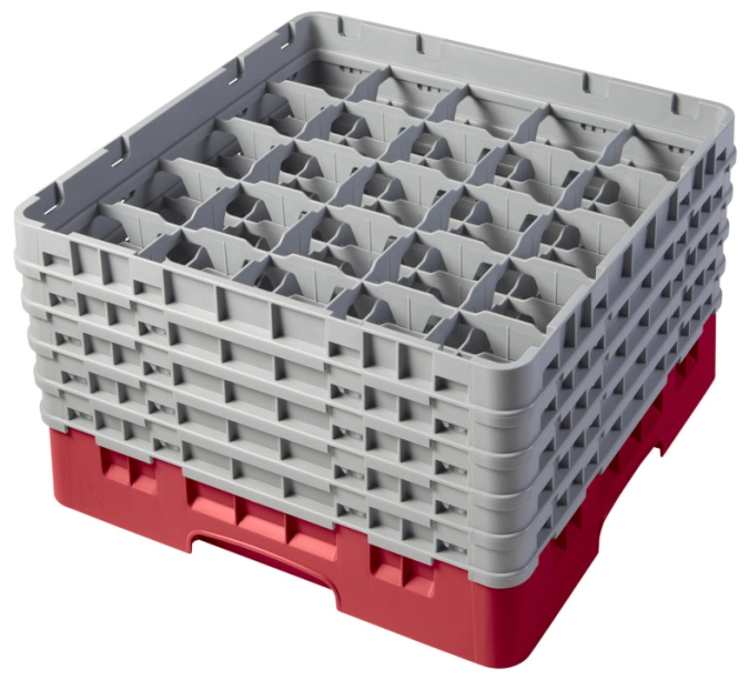 Camrack mit 25 Fächern Rot 25.7cm maximale Höhe