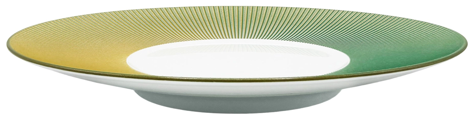 Assiette à dessert Bolero Iridescent verte