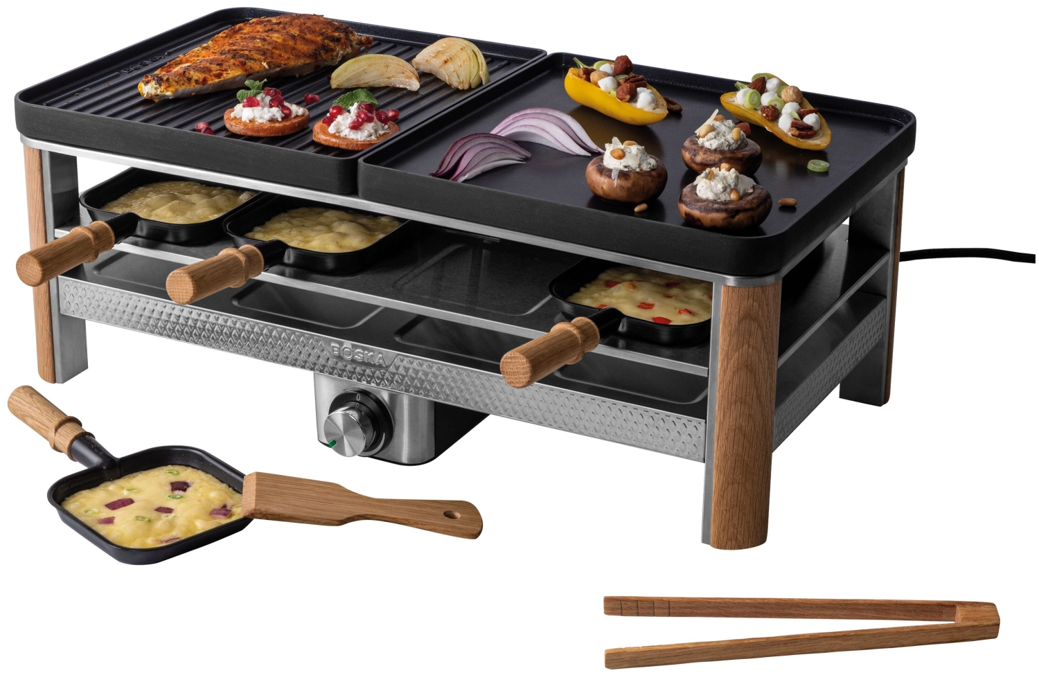Grill à raclette Pro pour 8 personnes