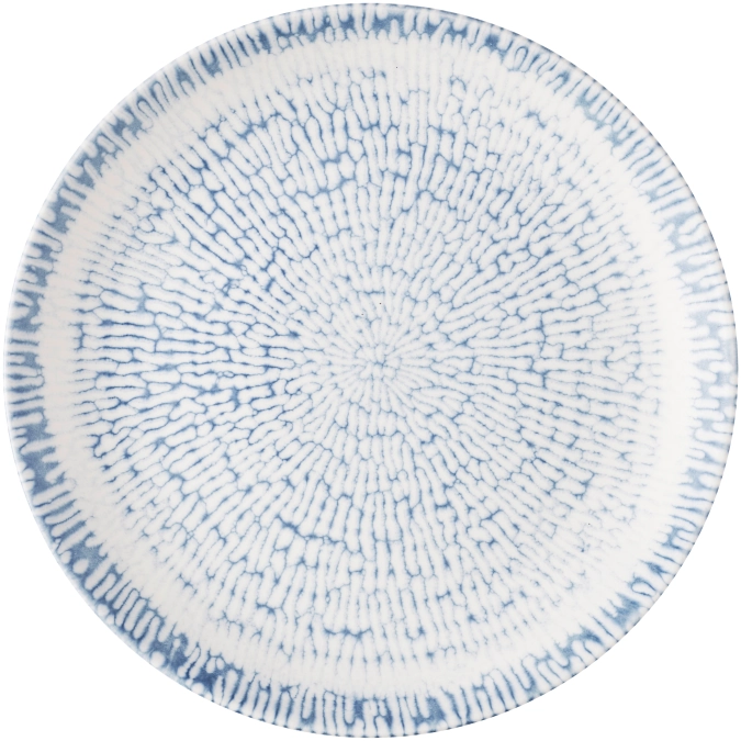 Cascade Indigo assiette coupe plate