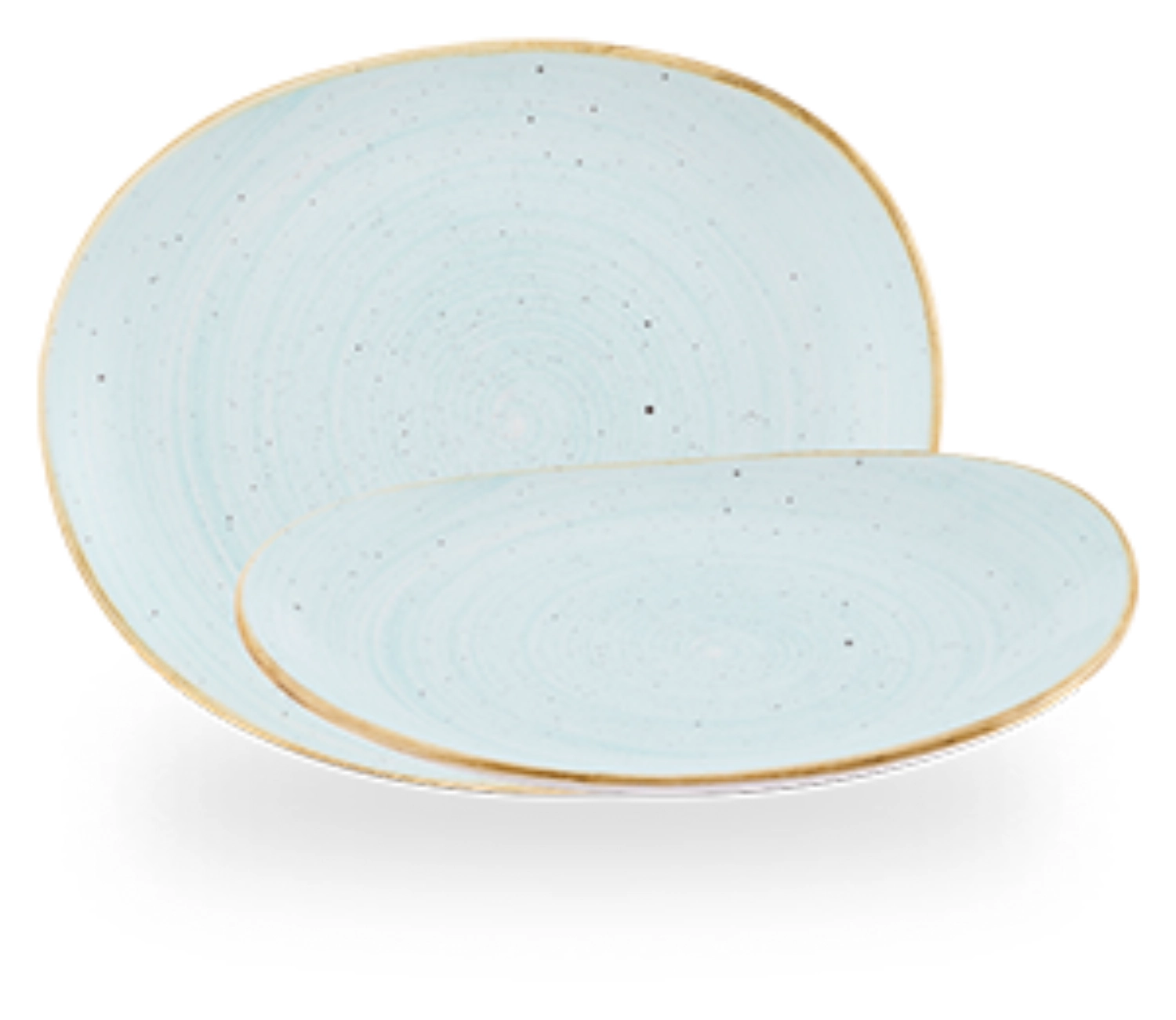 Stonecast Duck Egg blue Organic assiette