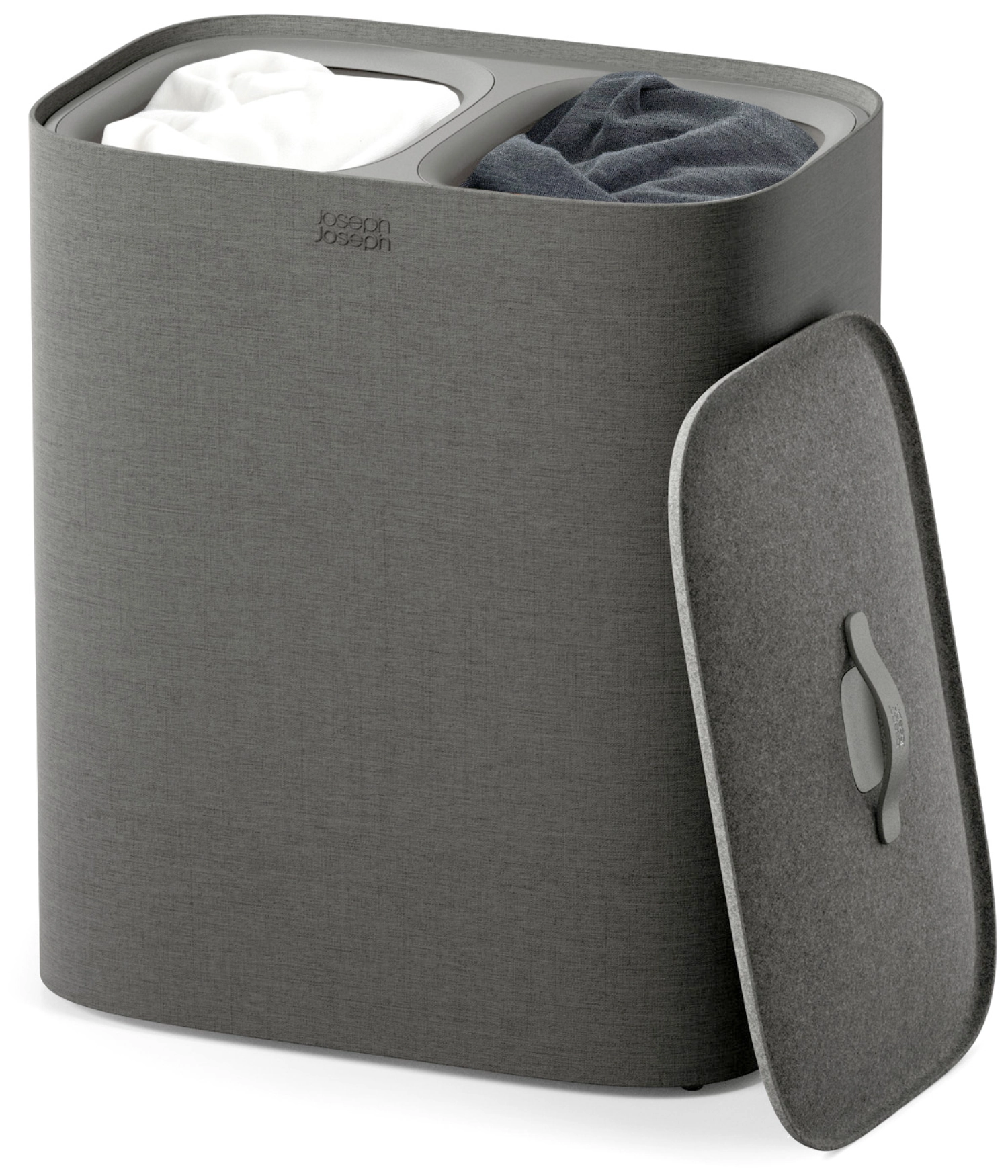 Tota Twin 90l panier à linge 2x45l forest grey