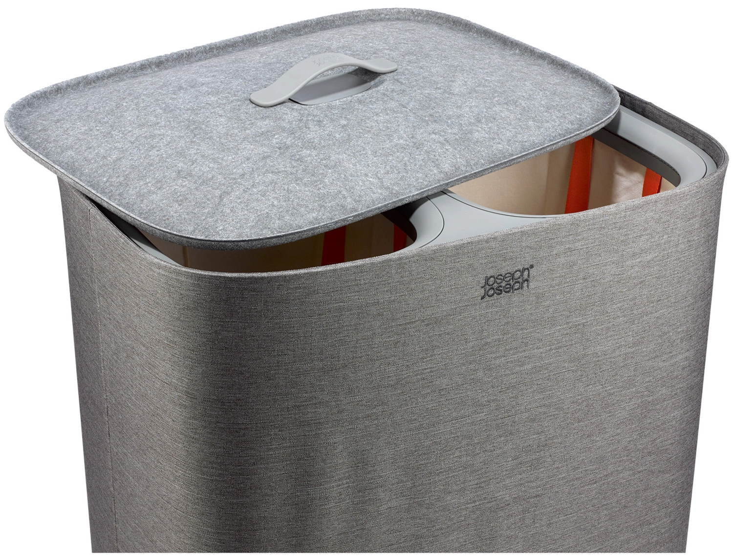 Tota Twin 90l panier à linge 2x45l forest grey