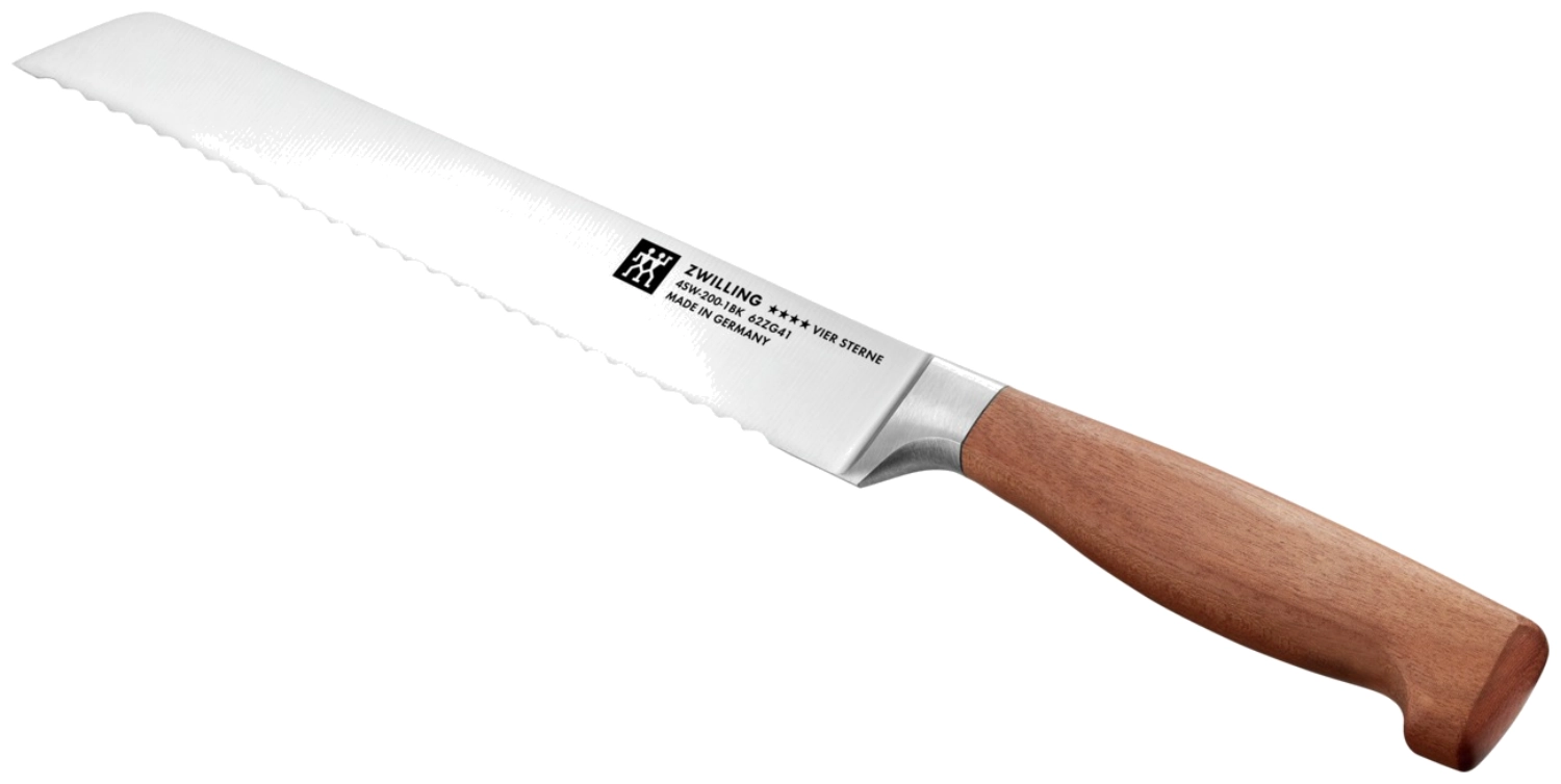 Vier Sterne Wood couteau à pain