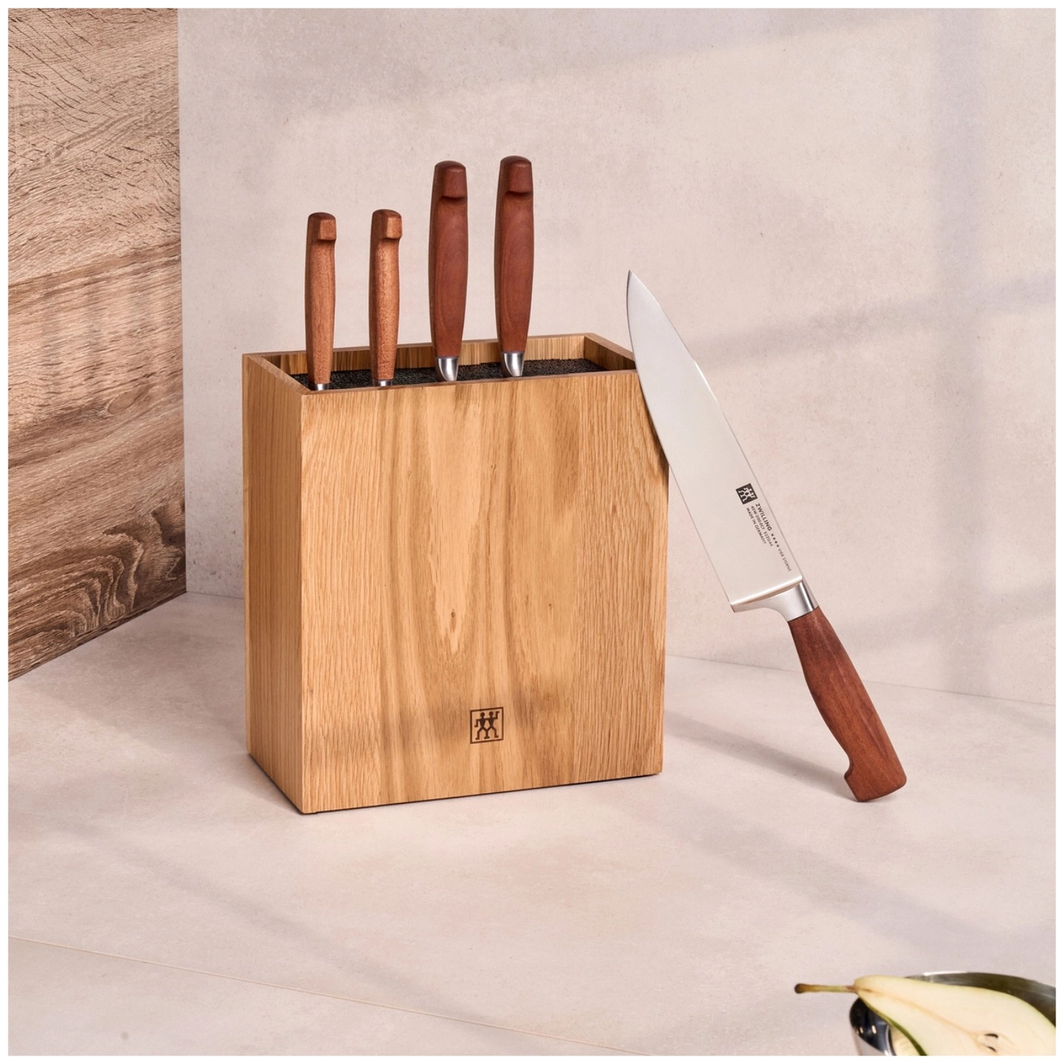 Vier Sterne Wood couteau de chef compact