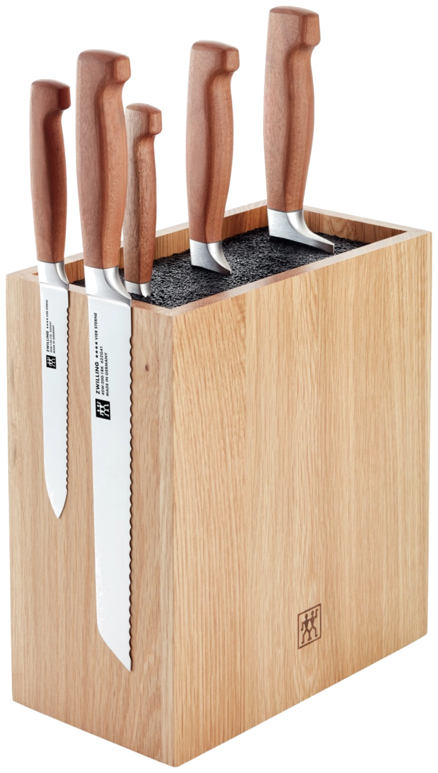 Bloc à couteaux Vier Sterne Wood 6 pcs