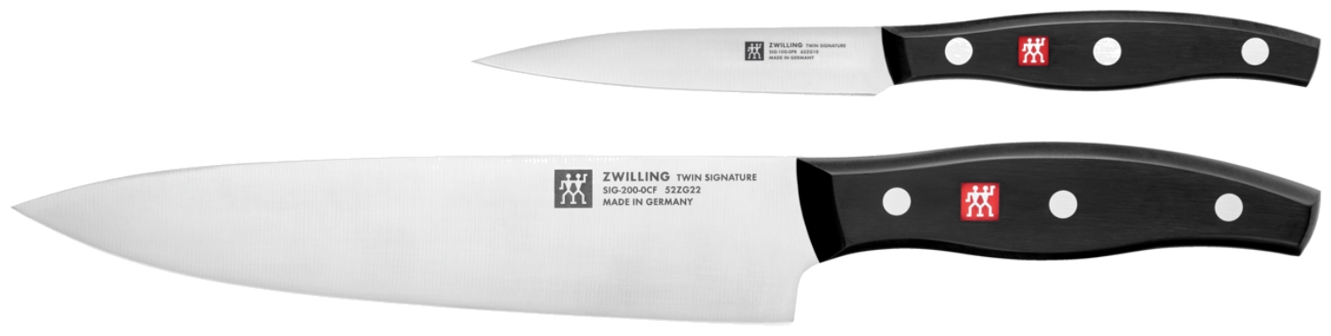 2tlg. Signature Messerset Schäl-/Kochmesser