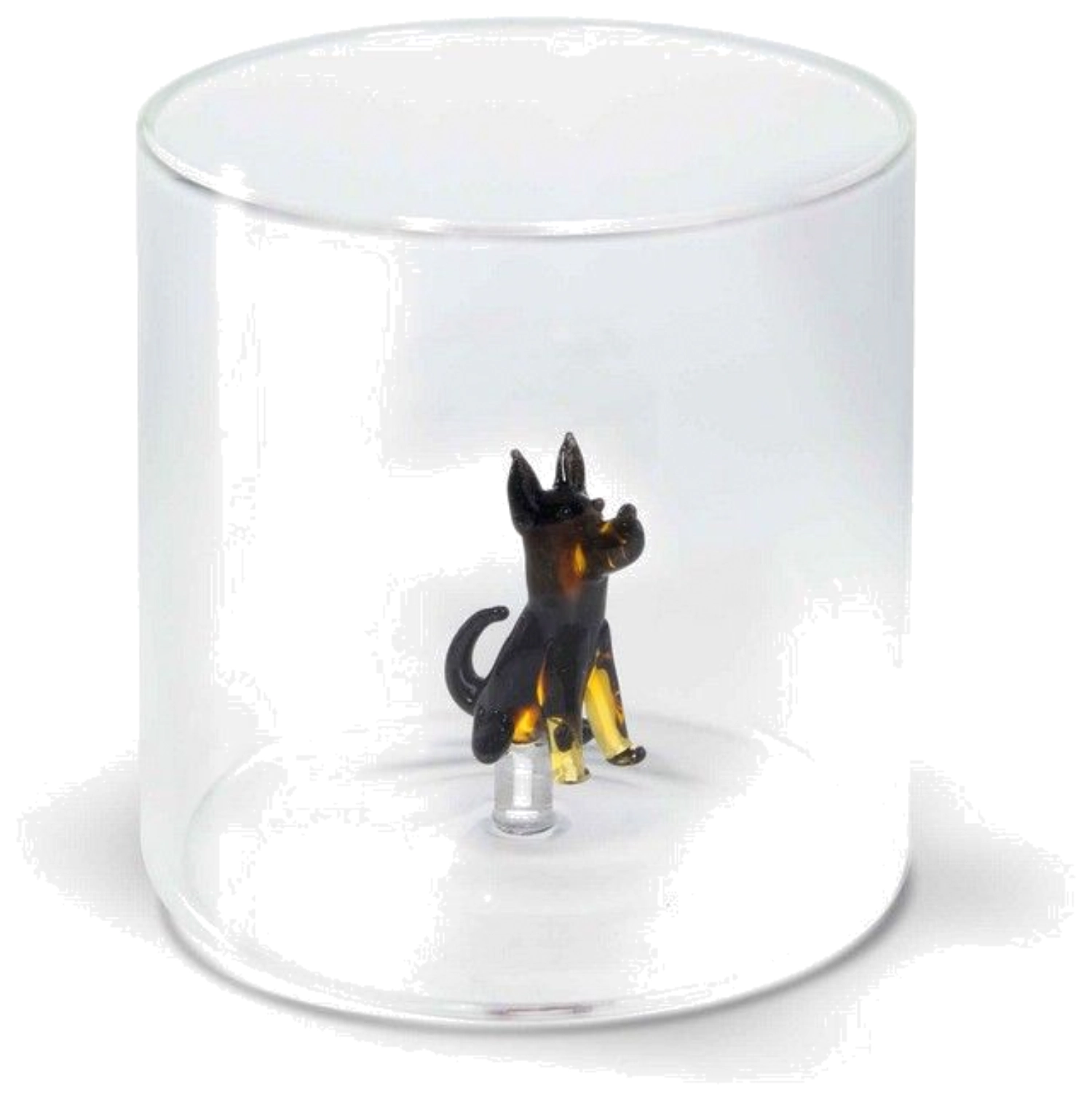 Borosilikat Trinkglas Deutscher Schäferhund