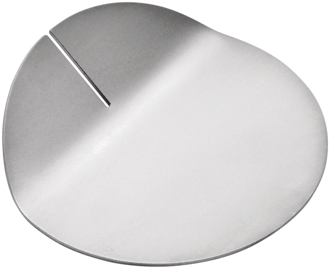 Repose-couverts rond en acier inoxydable