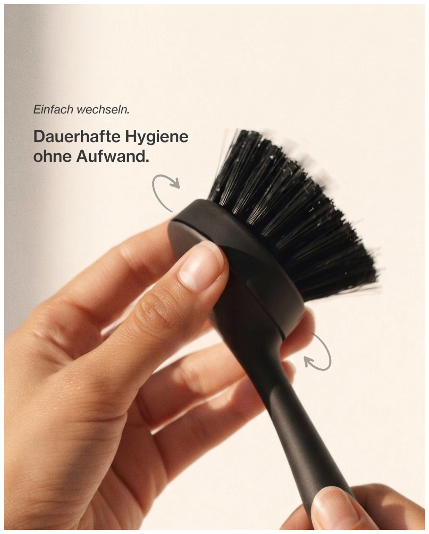 2er Set Wechselbürsten Kunststoff magnetisch