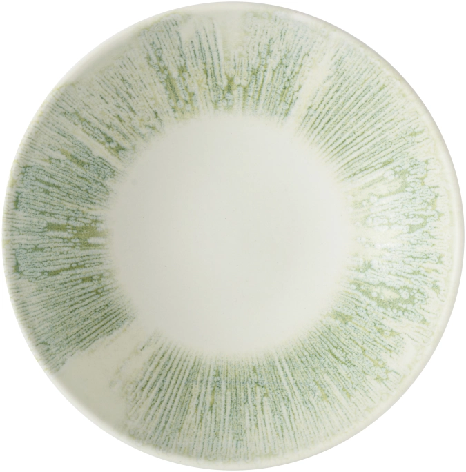 Lyra Green assiette creuse coupe