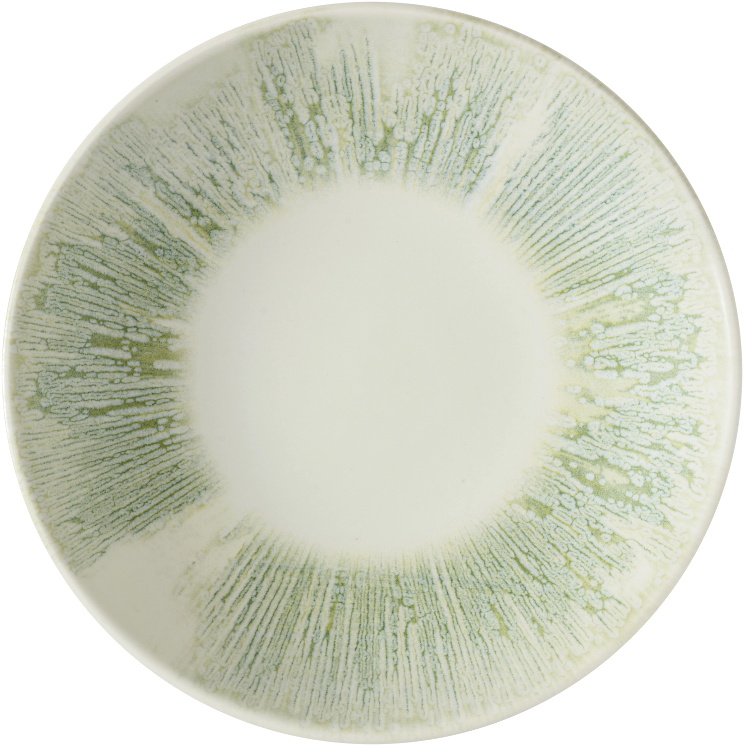 Lyra Green assiette creuse coupe