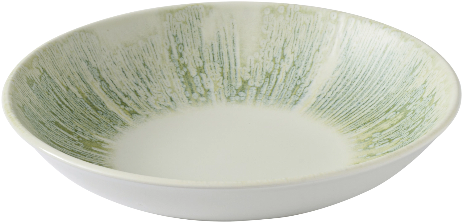 Lyra Green assiette creuse coupe