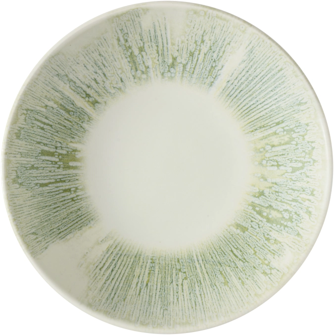 Lyra Green assiette creuse coupe