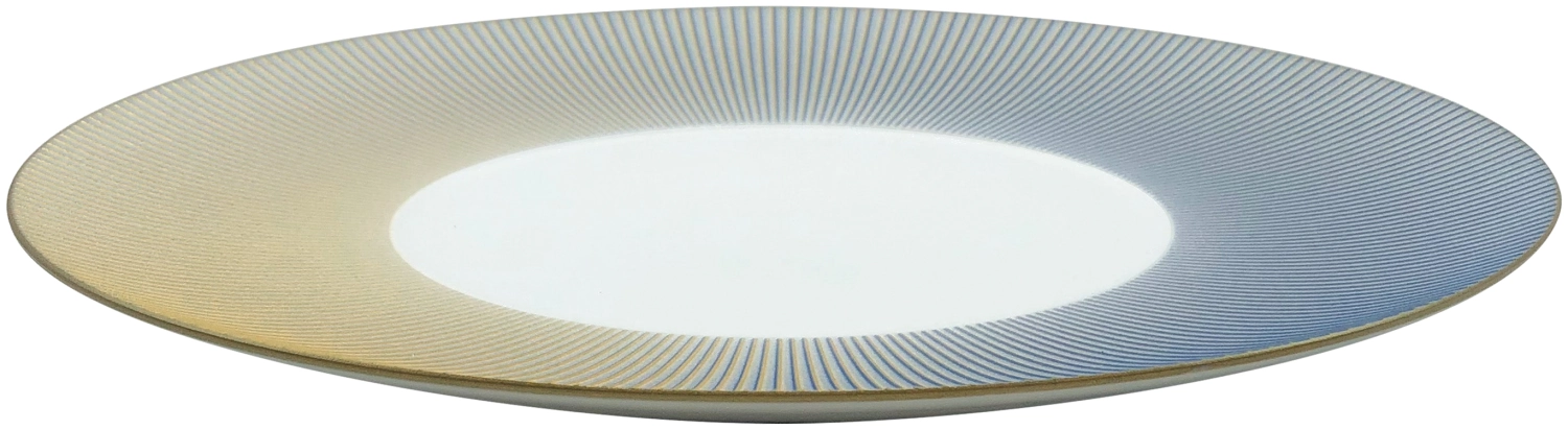 Bolero Iridescent assiette de présentation bleue