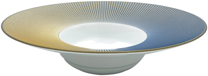 Bolero Iridescent blau Suppenteller grosser Rand