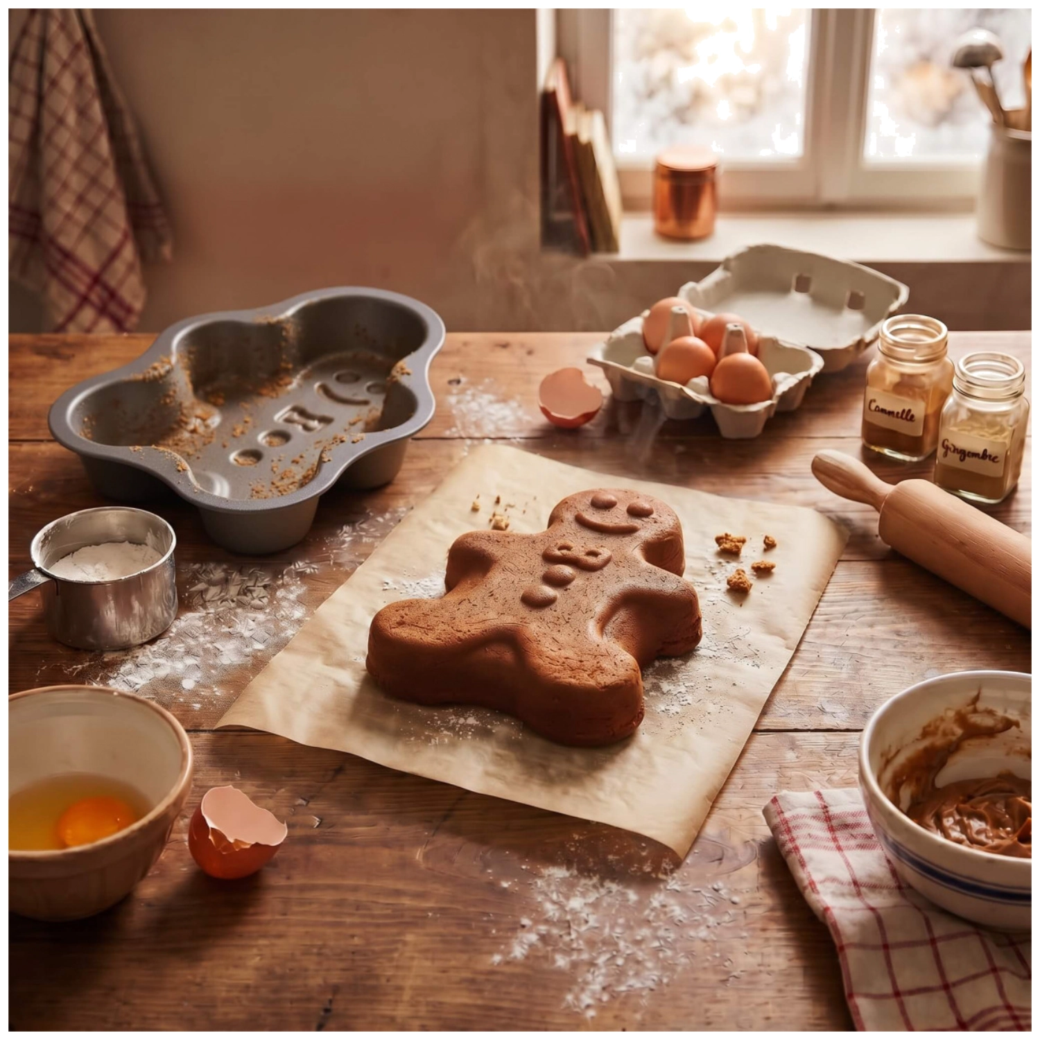 4er Set Backform Lebkuchen D11cm Antihaft