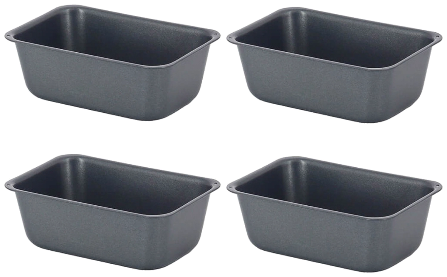4er Set Backform Mini Kuchen 9.5x6cm H4cm Antihaft