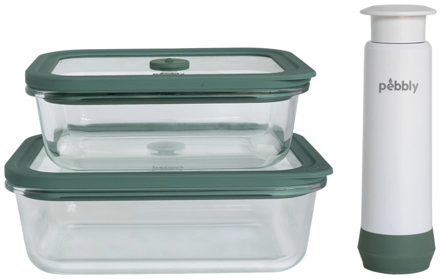 3er Set Vakuum 630ml 1000ml m Handpumpe