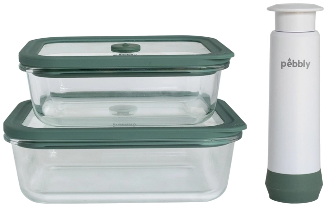 3er Set Vakuum 630ml 1000ml m Handpumpe