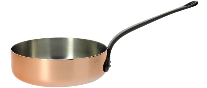 Inocuivre Sauteuse Cuivre droite avec manche en fonte