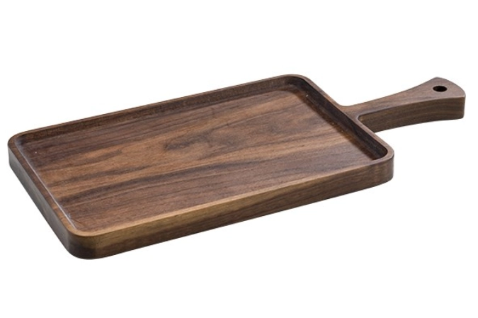 Akazienholz-Tablett mit Griff