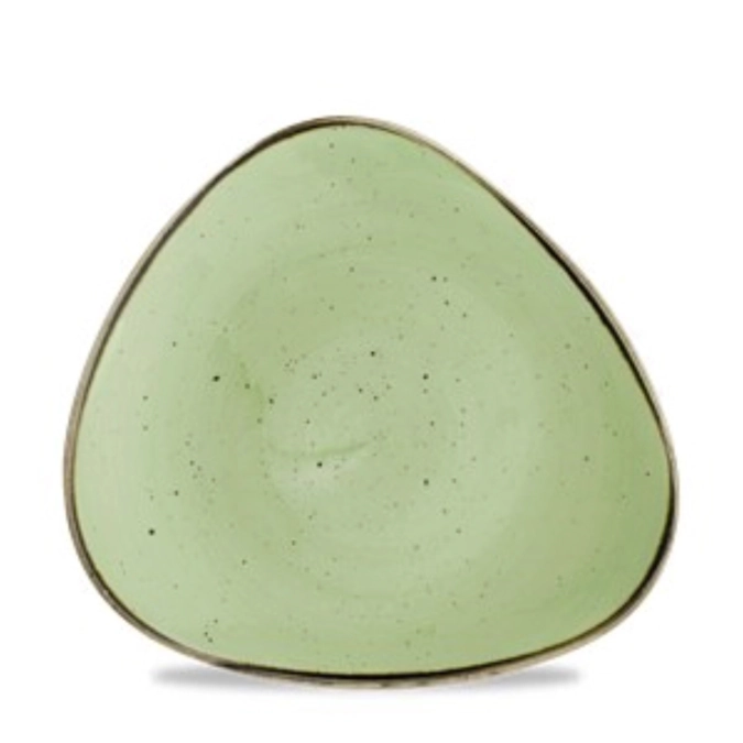 Assiette triangle plate stonecast