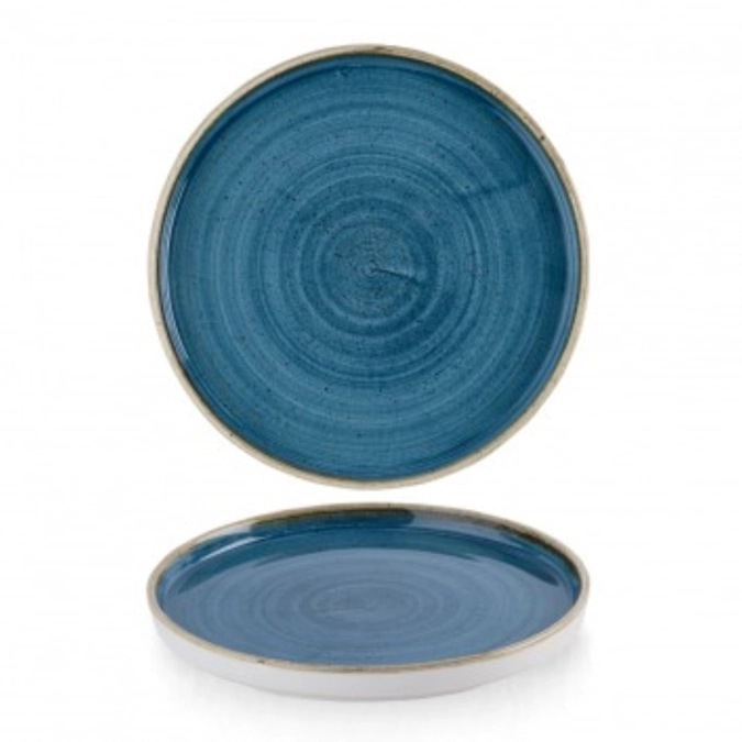 Assiette à paroi organique plate Stonecast