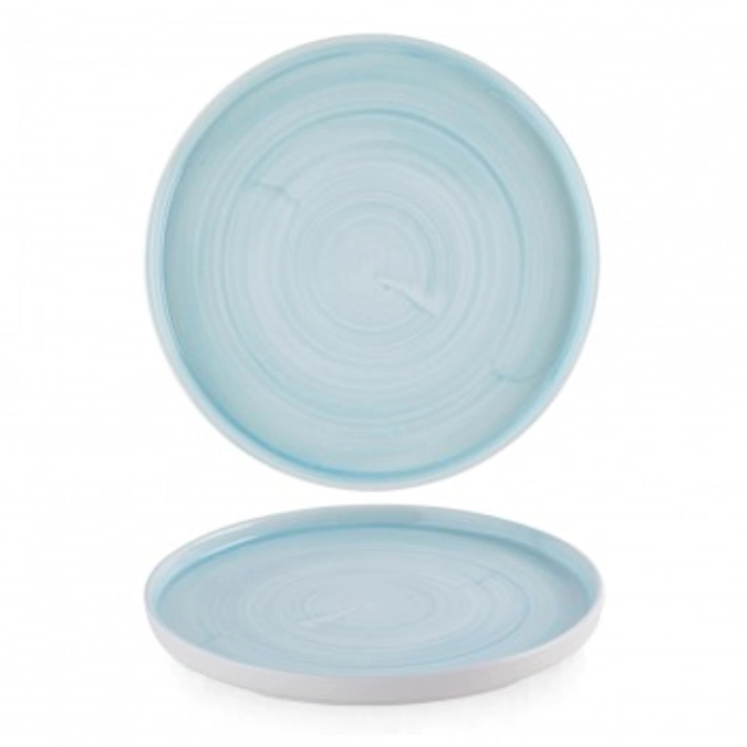 Assiette à paroi organique plate Stonecast